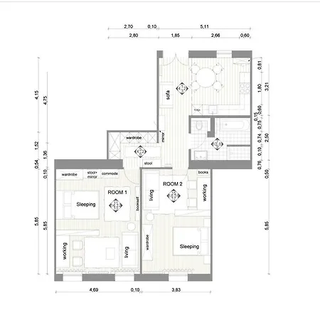 Apartment Hip, But Elegant 1 Bedroom *